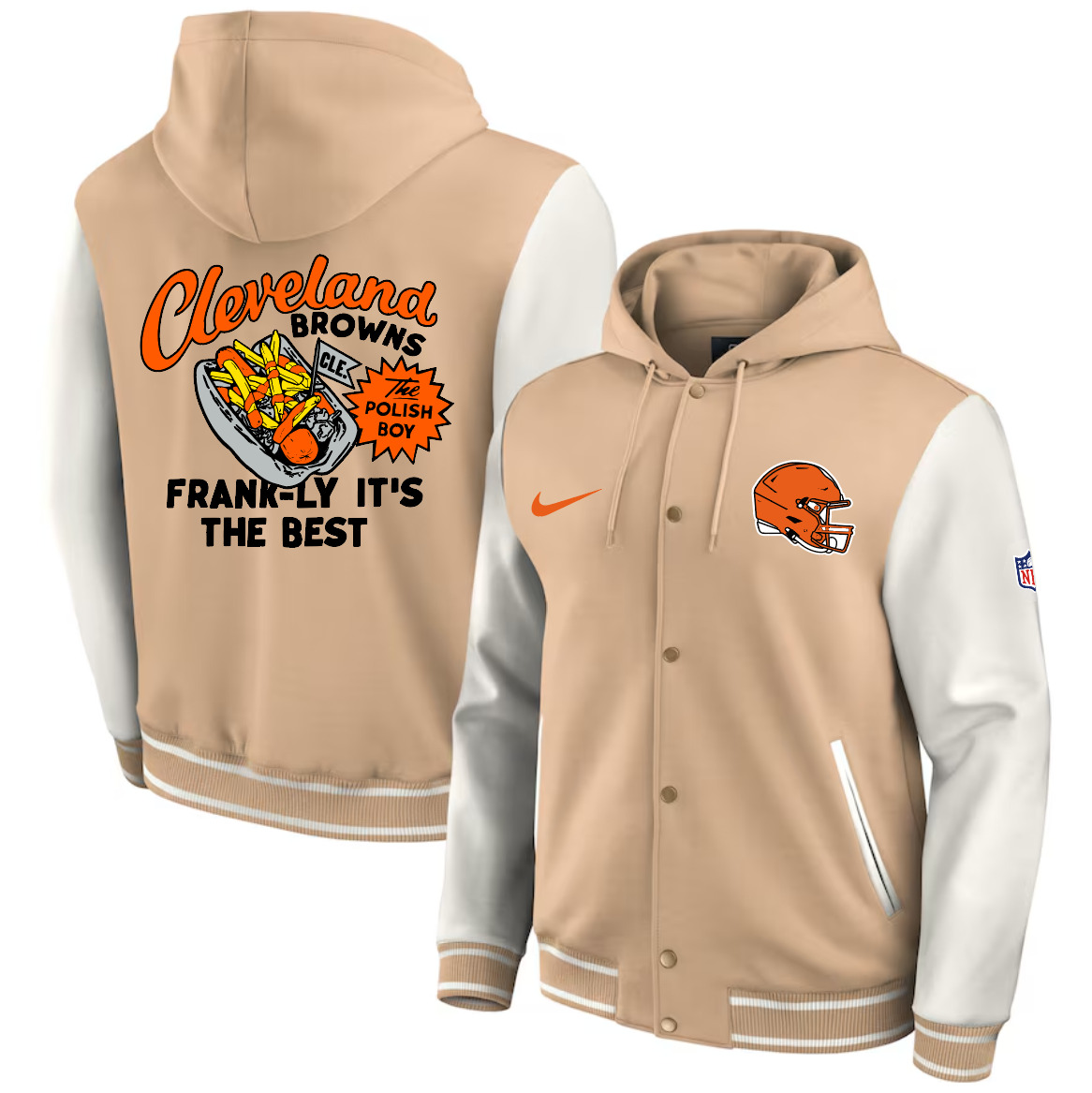 Men 2025 NFL Cleveland Browns jacket syle 2